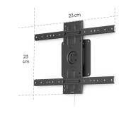 Hama Uchwyt do TV z rotacją 360° pion/poziom VESA 600x400 80" - 1516979 - zdjęcie 3